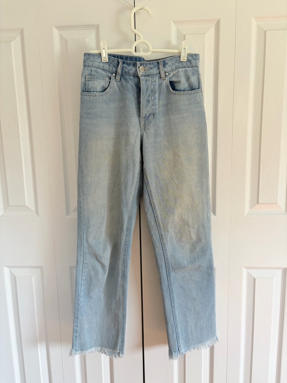 Women's Light Blue Straight-Leg Jeans